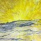 'Sonnenaufgang' <br>  Acryl auf Papier 50 x 70 150 €